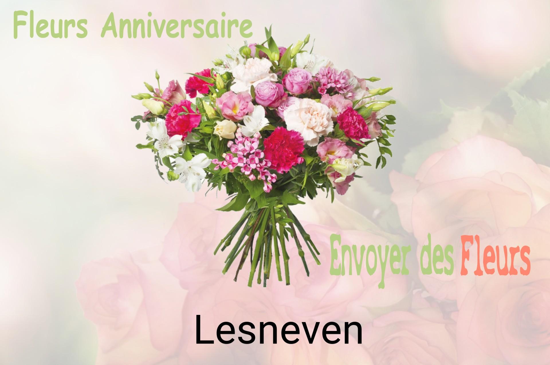 Bouquet de fleurs d’anniversaire livré à Lesneven