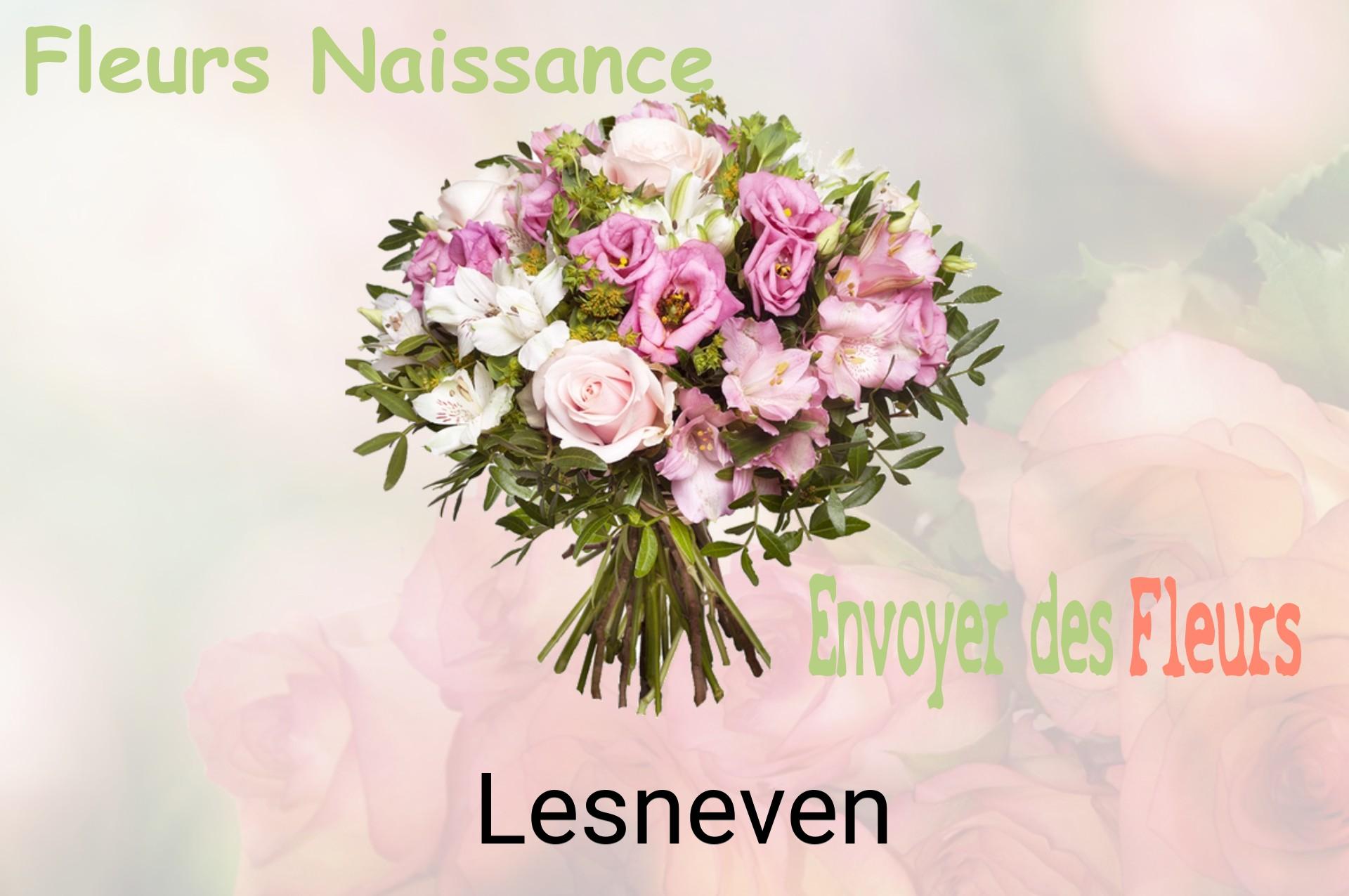 Bouquet de fleurs de naissance livré à Lesneven