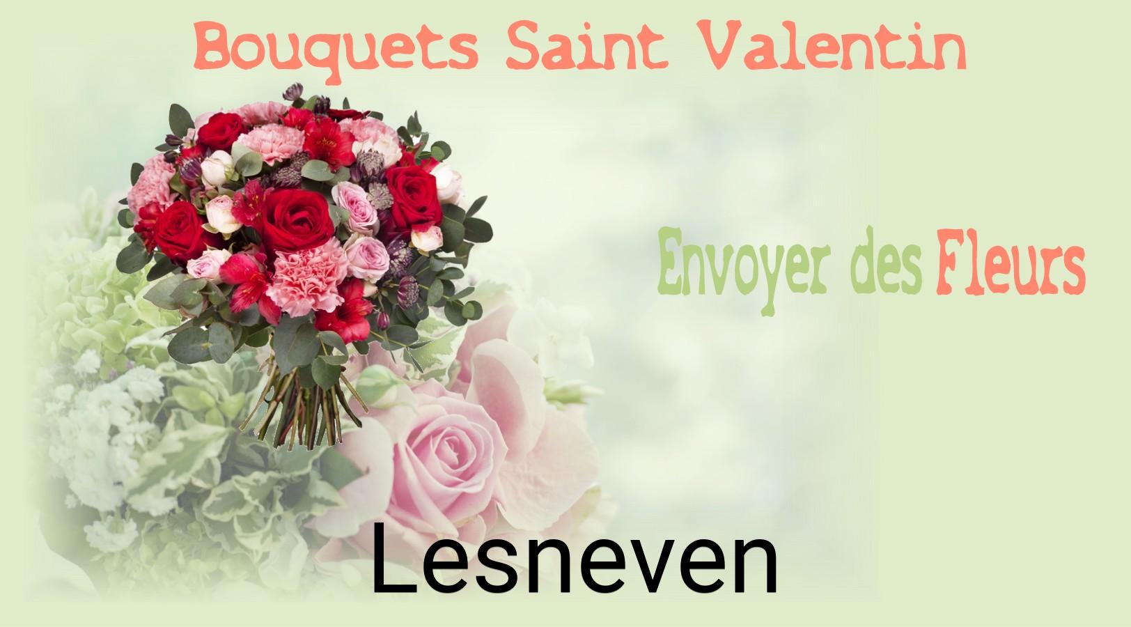 Roses de Saint-Valentin livrées à Lesneven